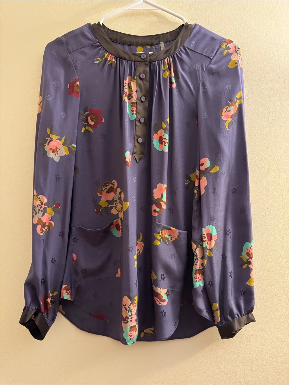 REBECCA TAYLOR Floral Silk Blouse